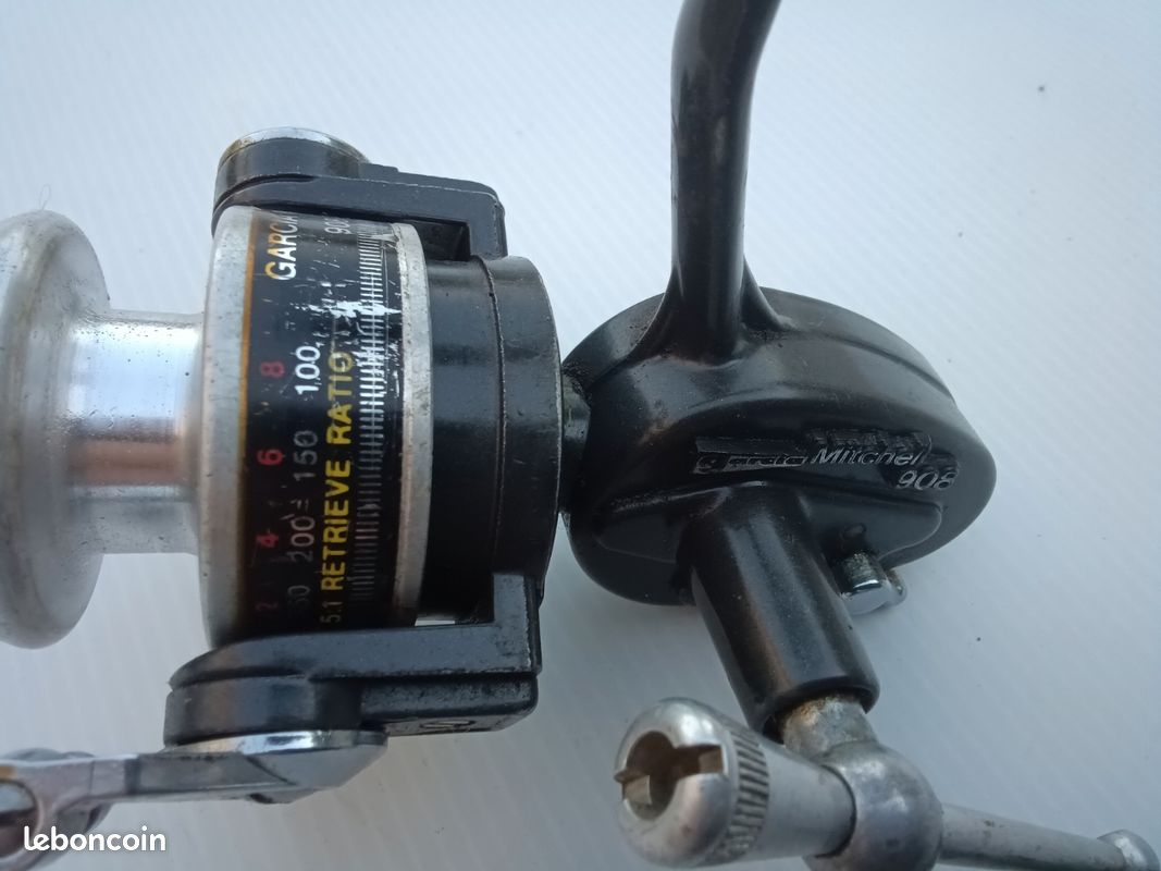 ANCIEN MOULINET DE pêche français Mitchell 408 High Speed  + 2 ème bobine EUR 32,01 - FR