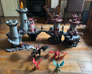 Playmobil Knights 4836 pas cher, Donjon du Dragon Vert