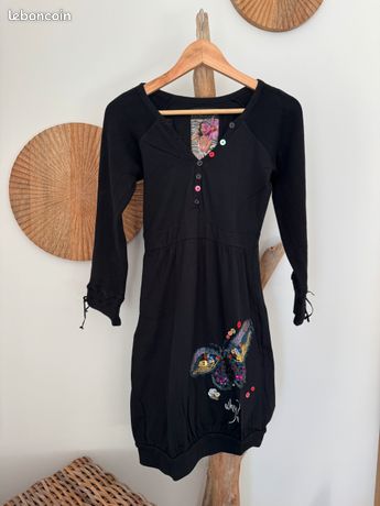 Robe Desigual fille 9/10 ans noire - Vêtements