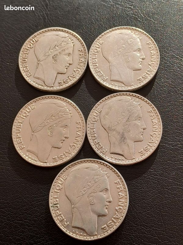 Pièces de 20 francs en argent (image 2)