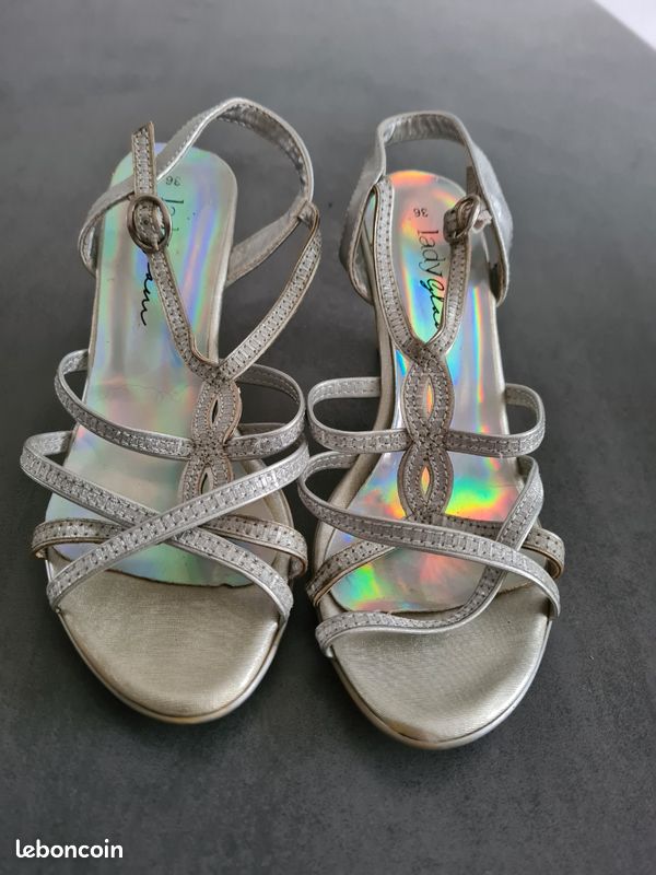 Escarpins gris Lady Glam (image 1)