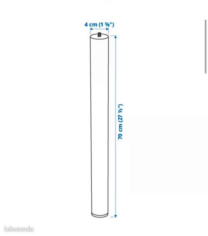Pieds de table x4 ADILS IKEA (image 5)
