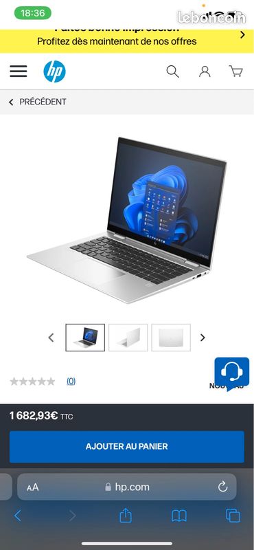 HP EliteBook X360 1030 G2 13" Core i5 (image 4)