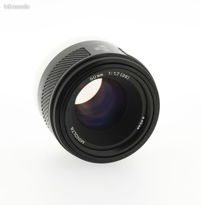 Objectif Minolta AF 50mm F/1.4 - Standard, Monture A, Avec Bouchons (état Excellent)
