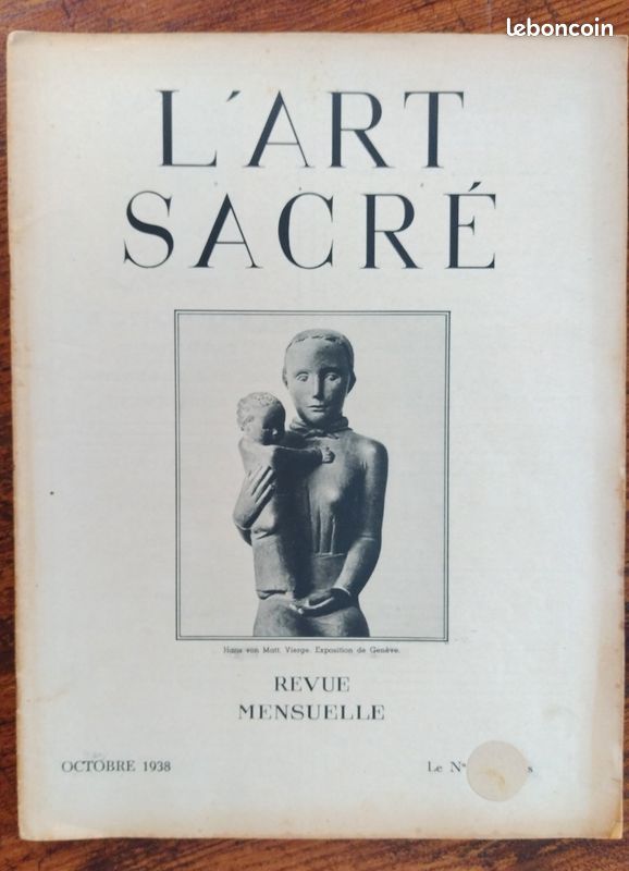 Lot de 19 magazines anciens L'Art Sacré 1937, 1938 et 1939 (image 11)