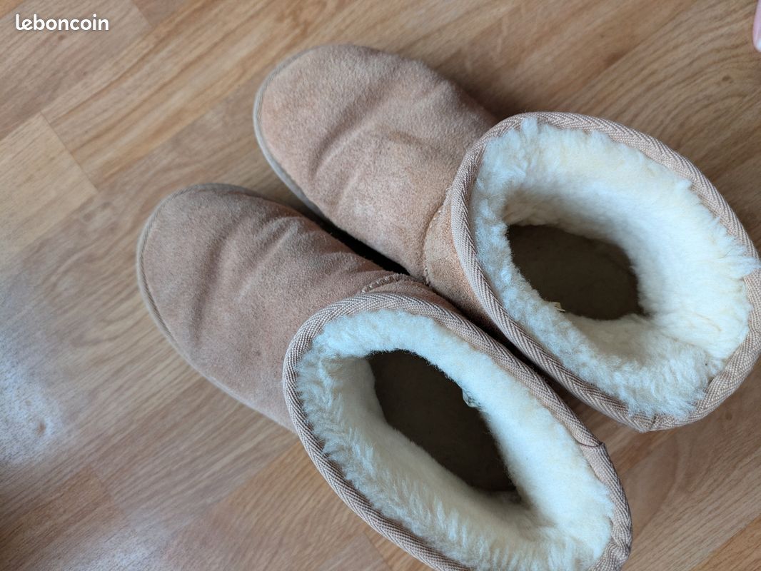 Boots fourrées en cuir ugg (image 4)