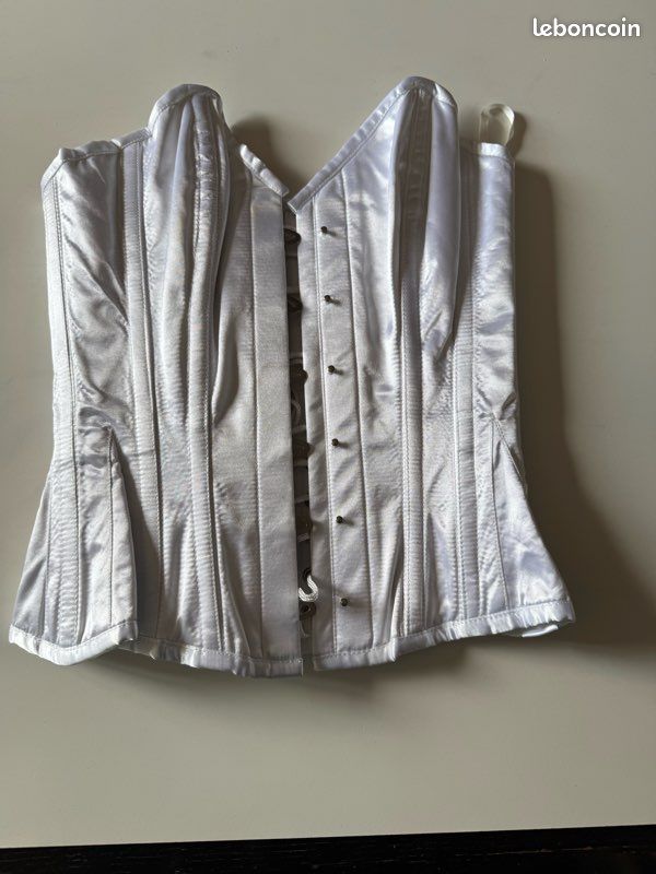Corset gris dark gothique steampunk (image 1)