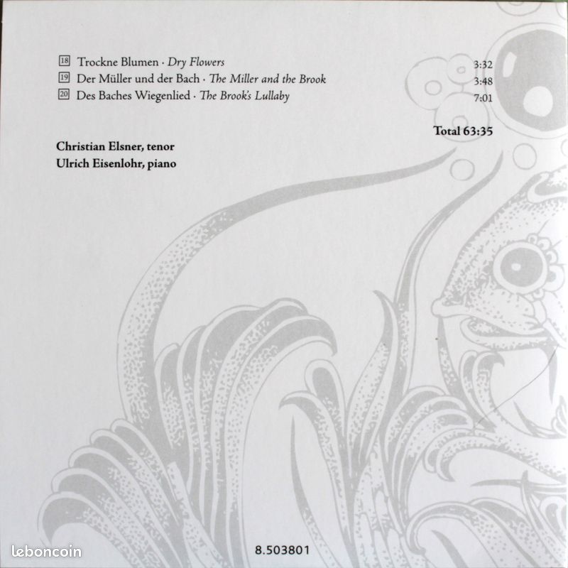 Coffret 38 CD : Intégrale des lieder de SCHUBERT sous la direction de Ulrich Eisenlohr / NAXOS / Musique classique / Chant (image 18)