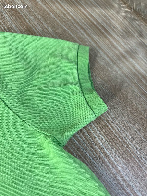 Polo Ralph Lauren logo vert brodé rose taille S (image 12)
