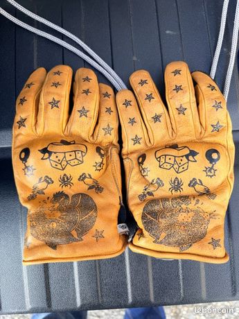 Helstons Gants Moto Hiver Cuir Kustom - Protection Étanchée Et Confort Premium