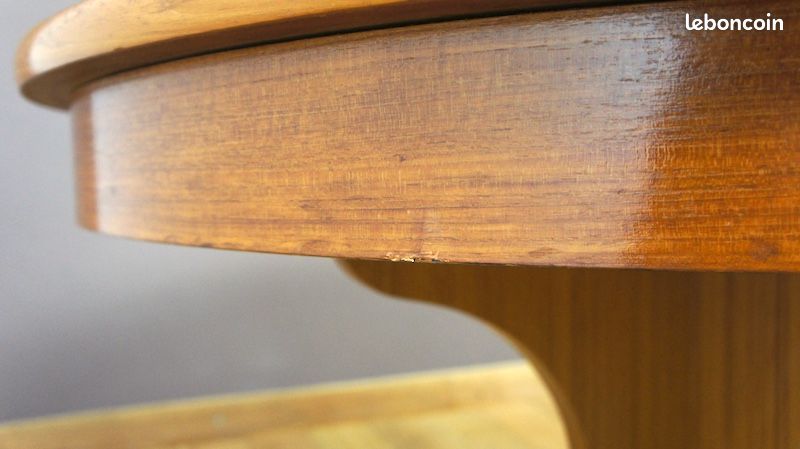 Table de Salle à Manger Ronde & Pied Central Vintage 1960 (image 13)