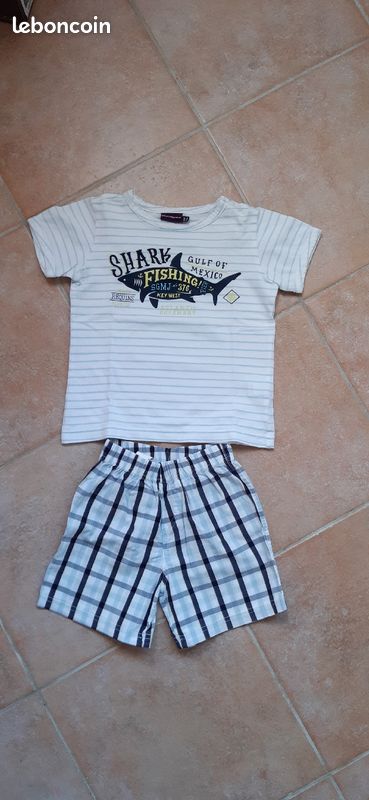 Ensemble t-shirt short Sergent Major 3 ans garçon - TBE (image 2)