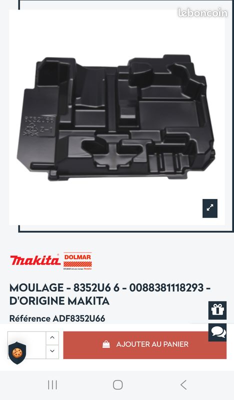 Makita ( moule pour scie sauteuse DJV184 de chez MAKITA ) (image 2)