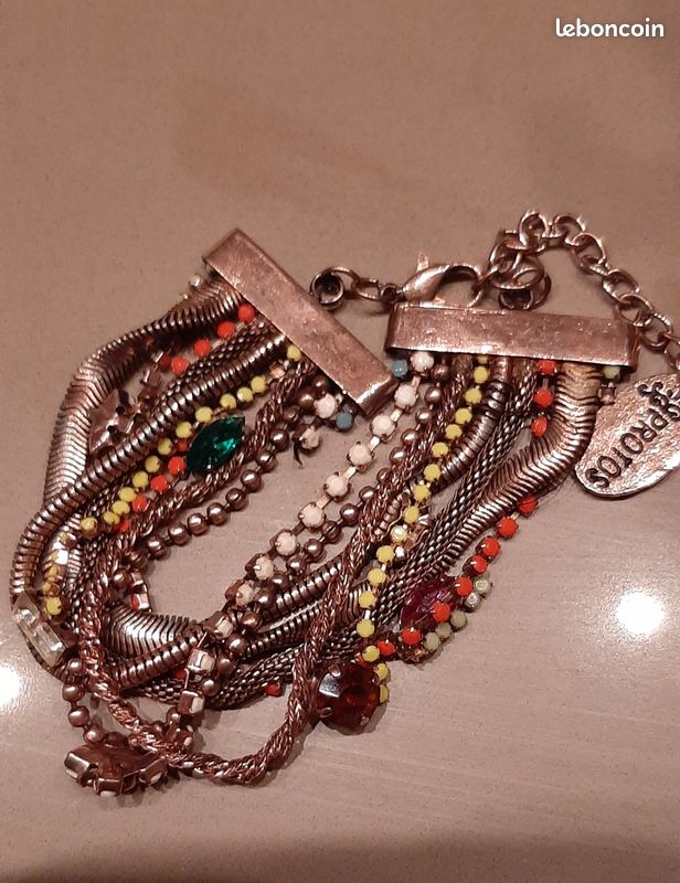 Parure collier et bracelet ethnique ou bohème (image 3)