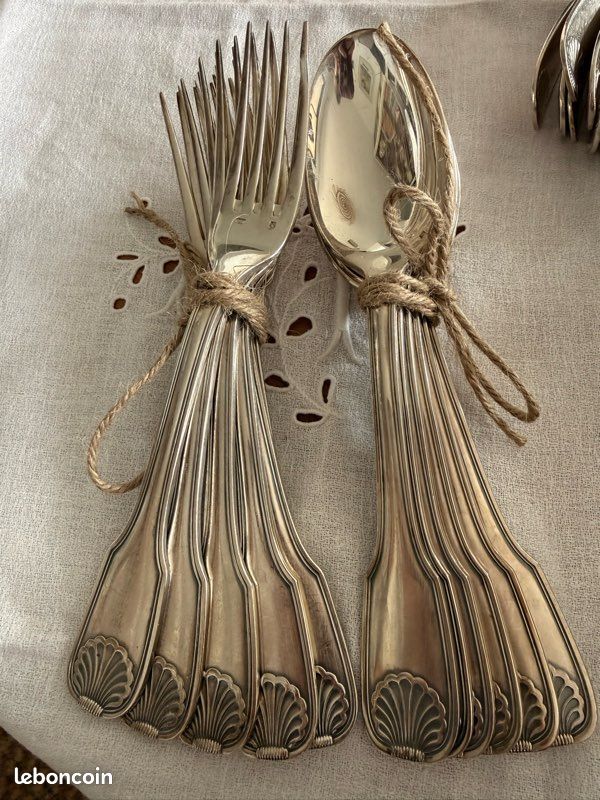 Couverts à gigot en métal argenté #2 - Brocante et Déco Chic