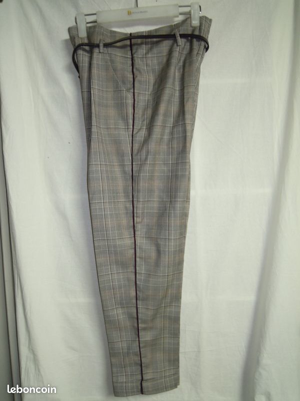 Pantalons droits Nathalie gar?on 36 (S, T1) (image 2)