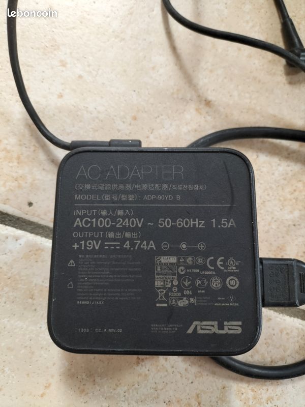 Alimentation Chargeur Asus AD890026