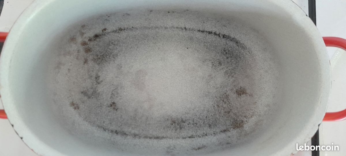 VINTAGE cocotte émaillée orange (image 3)