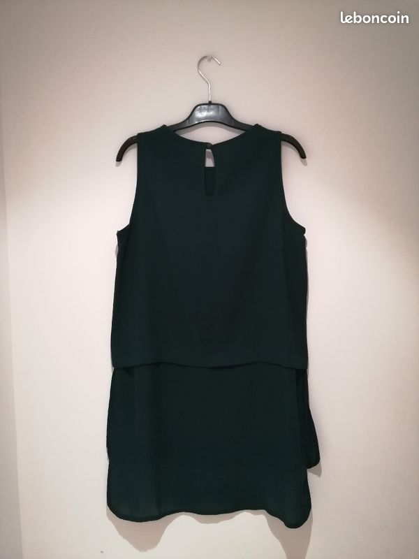 Blouse verte longue T38 (image 3)