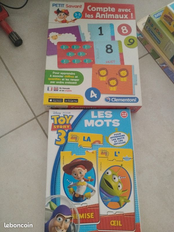 Lot jeux éducatifs Clementoni les mots et compter (image 1)