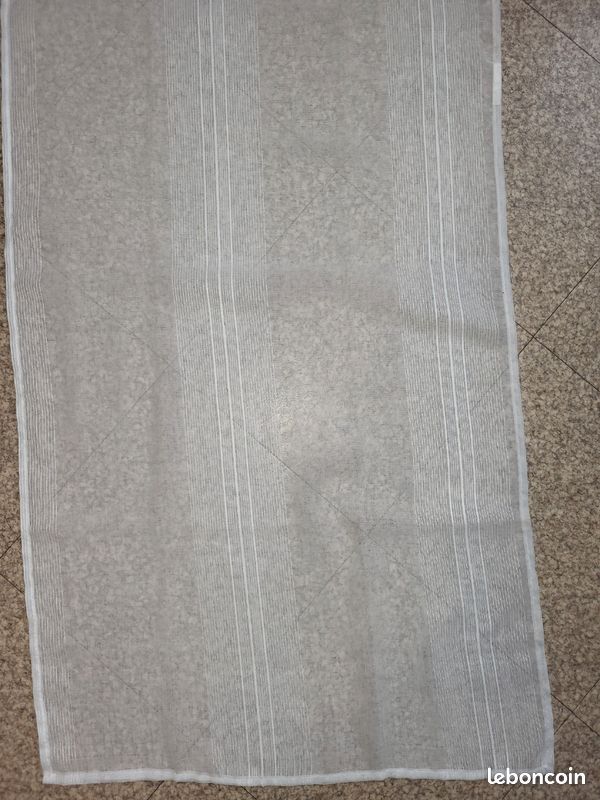 Lot de 2 paires de voilages blanc (image 4)