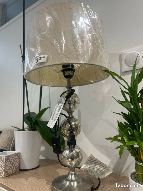 Lampe moderne argentée neuve – jamais utilisée (image 4)
