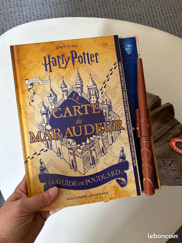 Harry Potter Choixpeau magique interactif + livre « la carte du marodeur » avec baguette magique lumière ultra violette (image 4)