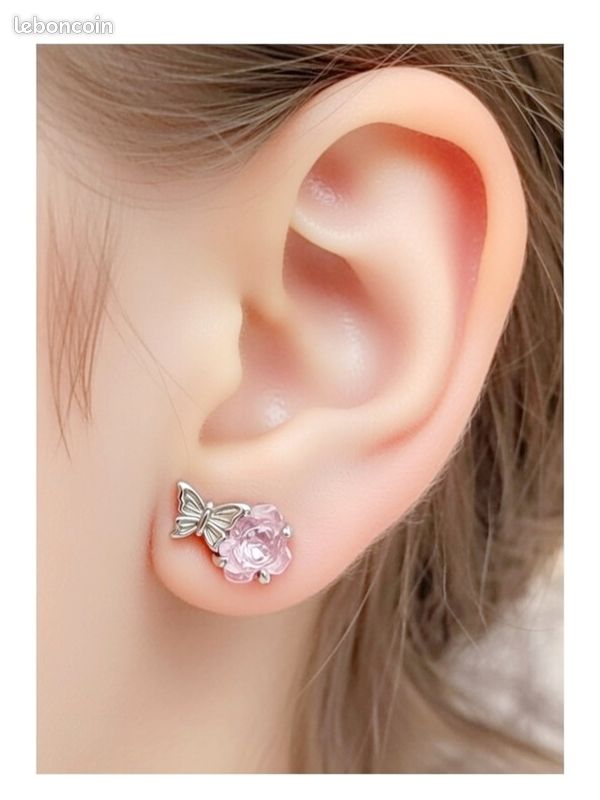 🔻Boucles d'oreilles en Argent Massif Gnoce®️ (image 1)