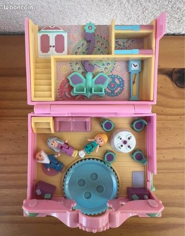 Polly pocket funtime clock / horloge Bluebird 1991 , 2