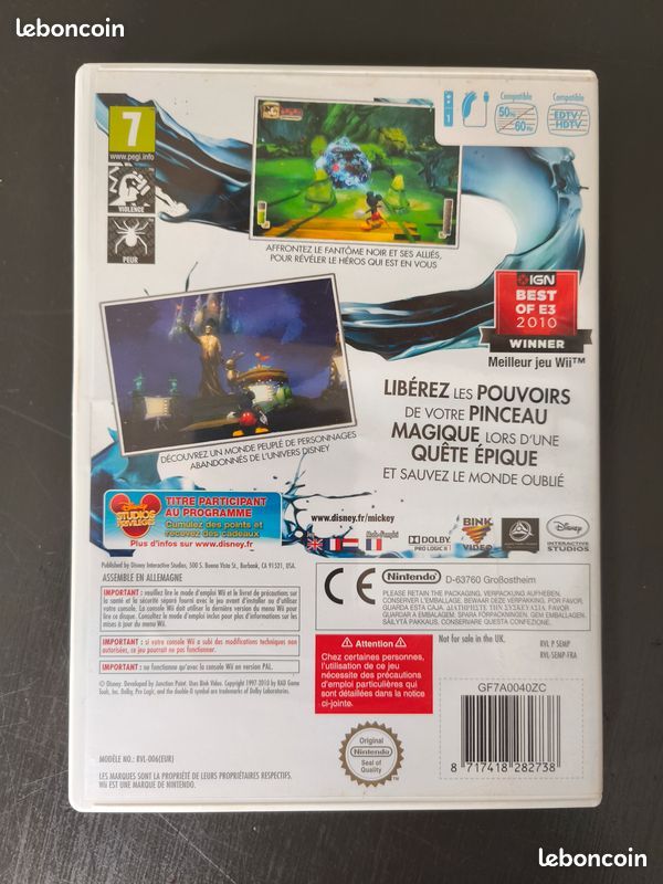 Lot de 5 jeux Nintendo Wii (image 3)