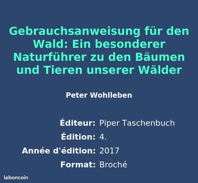 Gebrauchsanweisung Für Den Wald Von Peter Wohlleben | ISBN 978-3-492