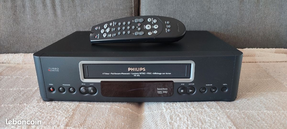Magnétoscope Philips VR475 - En Panne - Pour Pièces Détachées