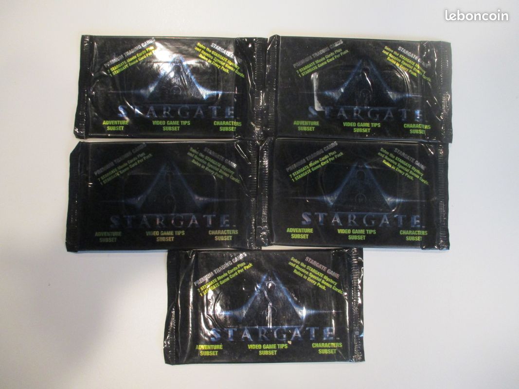 Stargate - lot de 5 packs premium trading cards 1994 - Collection