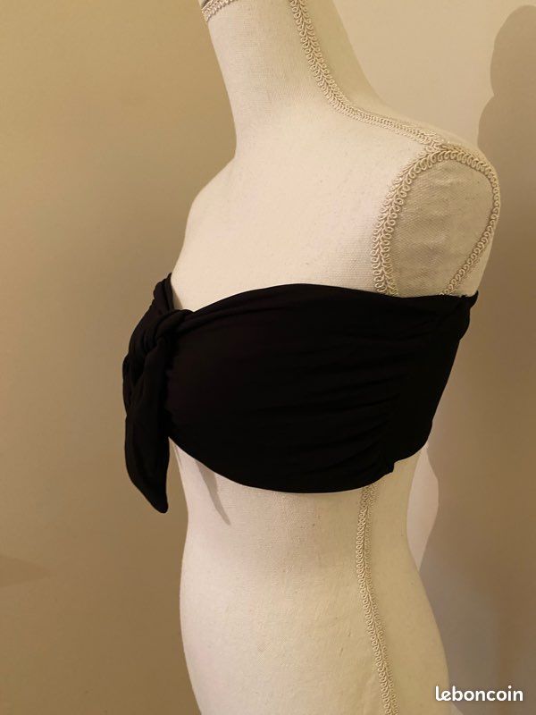 Top bandeau noir taille L Etam neuf (image 2)