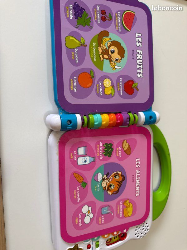 VTech Mon Imagier Bilingue – 100 Mots Français/Anglais – Livre Sonore Interactif – 12 Pages – Dès 18 Mois
