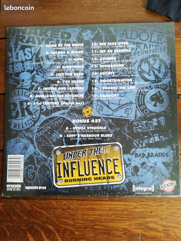 Vinyle, LP +Vinyle, 7" DE Burning Heads – Under Their Influence (image 2)