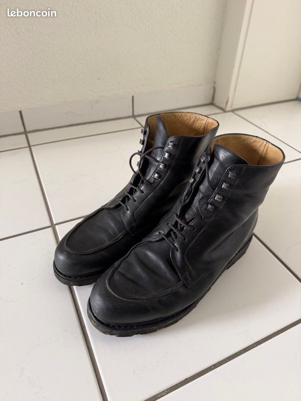 Paraboot Beaulieu cuir noir lisse bon état (image 1)