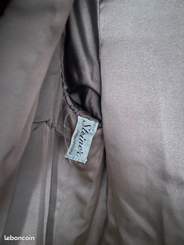 Manteau ancien en vraie fourrure VISON signé Steiner Strasbourg (image 3)
