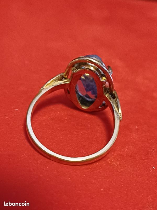 Superbe grande Bague Phalange ajourée couleur or Vintage collection