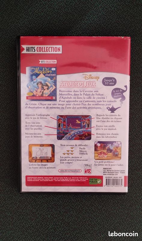 Jeu pc CD rom Disney Aladin (image 2)