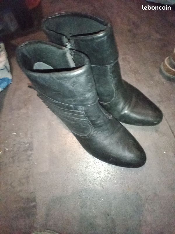 Boots cuir eram pointure 39 très bon état (image 1)