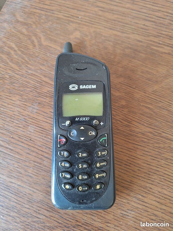 TÉLÉPHONE MOBILE PORTABLE vintage SAGEM WALKPHONE 314B gris France EUR