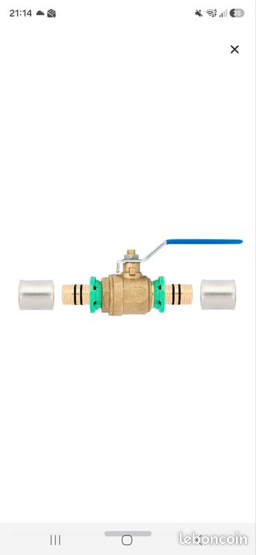 Vanne multicouche à sertir Ø20 mm EQUATION – neuve (image 3)