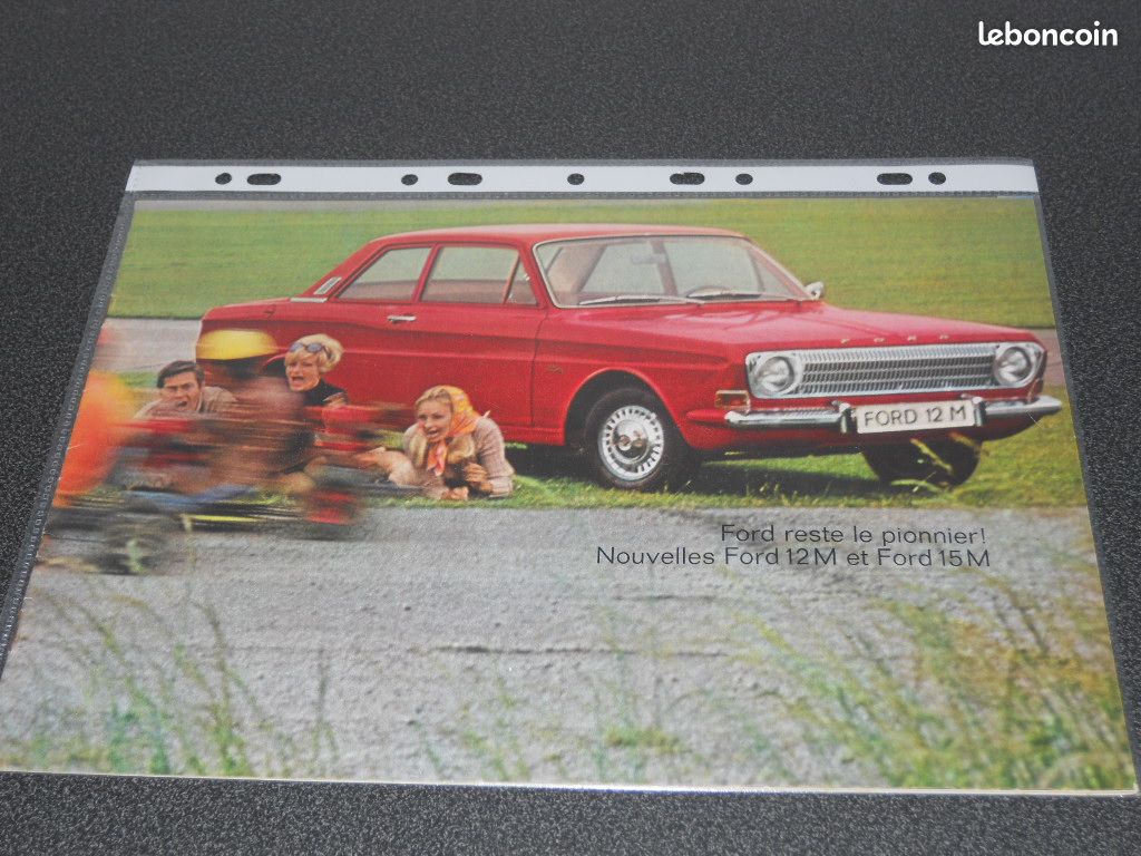 Brochure Vintage FORD TAUNUS 7Cv - Dépliant Publicitaire Collection - Années 70/80