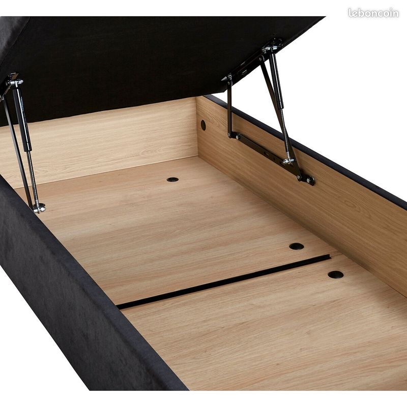 Lit coffre Epeda NEUF 90 cm x 200 cm 1 place (image 3)