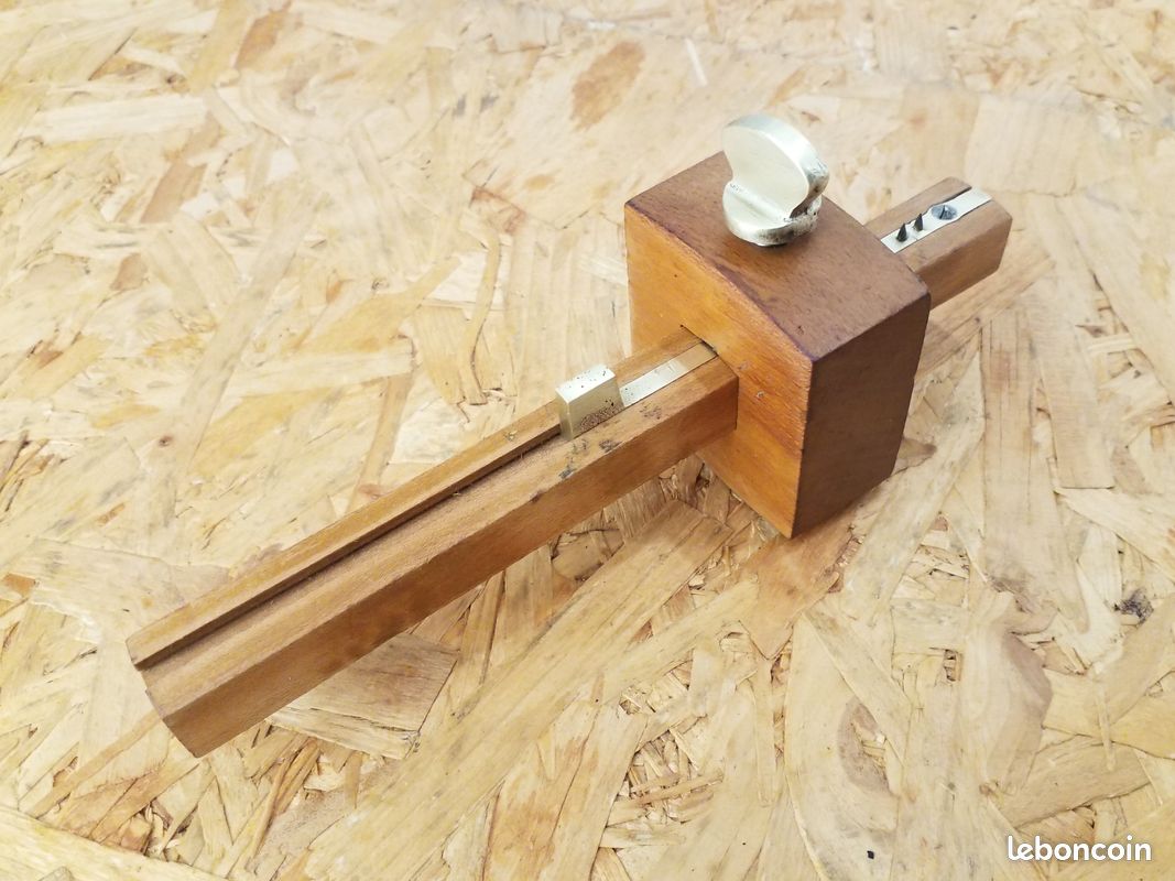 Lot De 3 Trusquins En Bois - Occasion, Bon État - Outils De Menuiserie Traditionnels