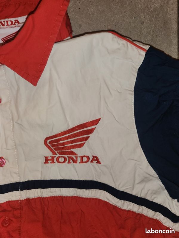 Chemise Vintage Honda Racing Clinton - Années 90 - Taille L