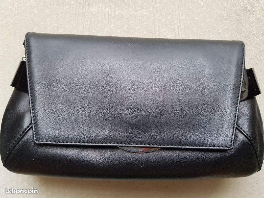 Sac à main en % cuir noir et métal Paco Rabanne (image 10)