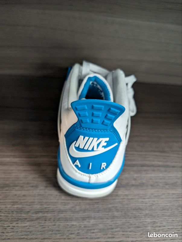 Jordan Air 4 Bleu & Blanc (image 10)