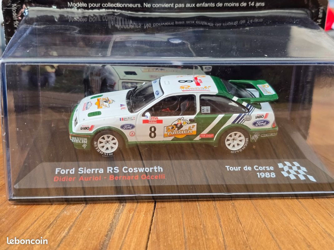 Voiture miniature collection 1/43 Ford Sierra RS Cosworth Rallye Tour de Corse (image 1)